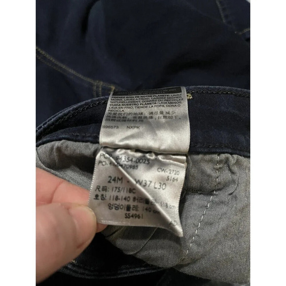 levis mid rise skinny 24M 37wx30L Dark Wash Women’s Denim Jeans GUC Classic Styl - Picture 4 of 8